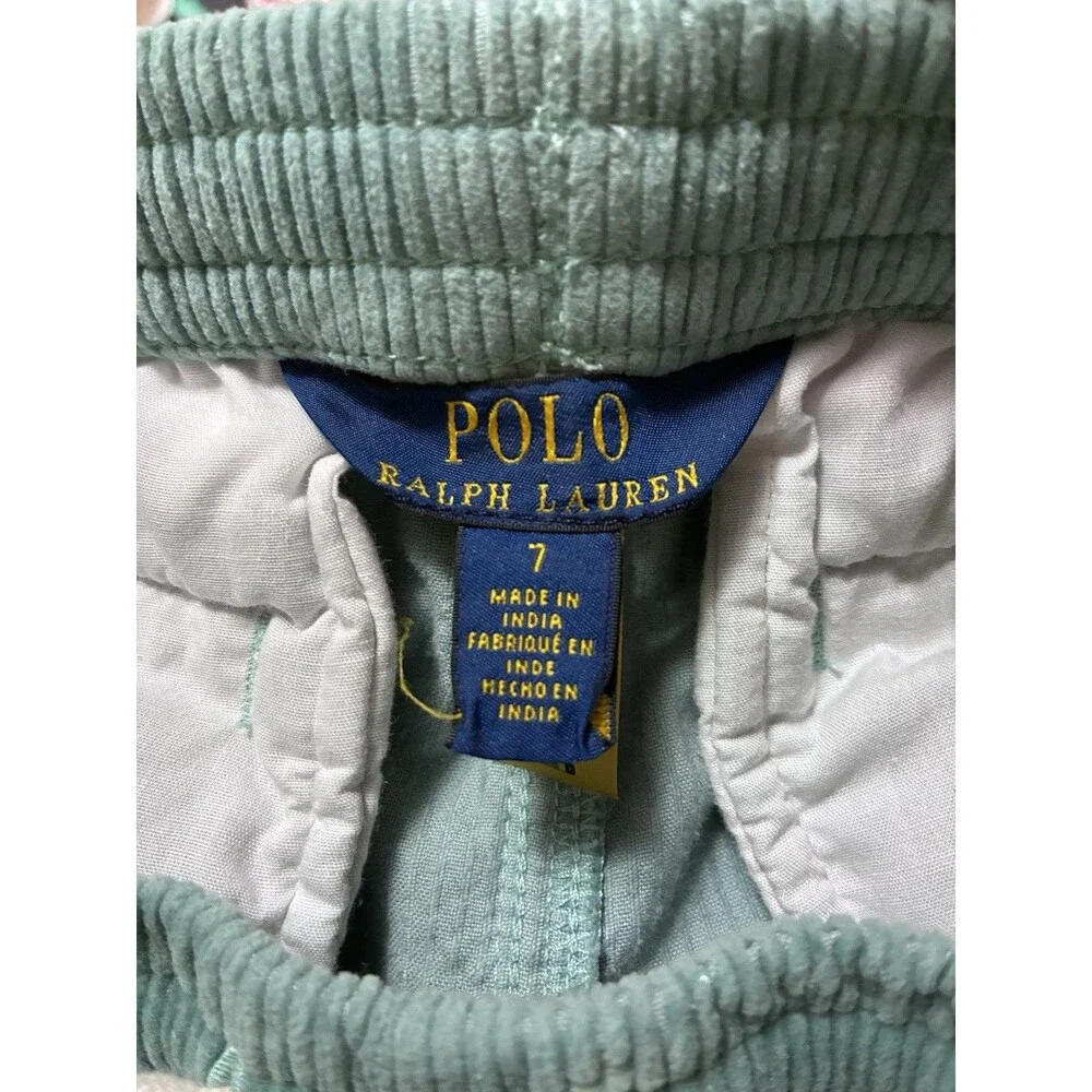 Polo Ralph Lauren Boys Teal Corduroy Shorts Size 7